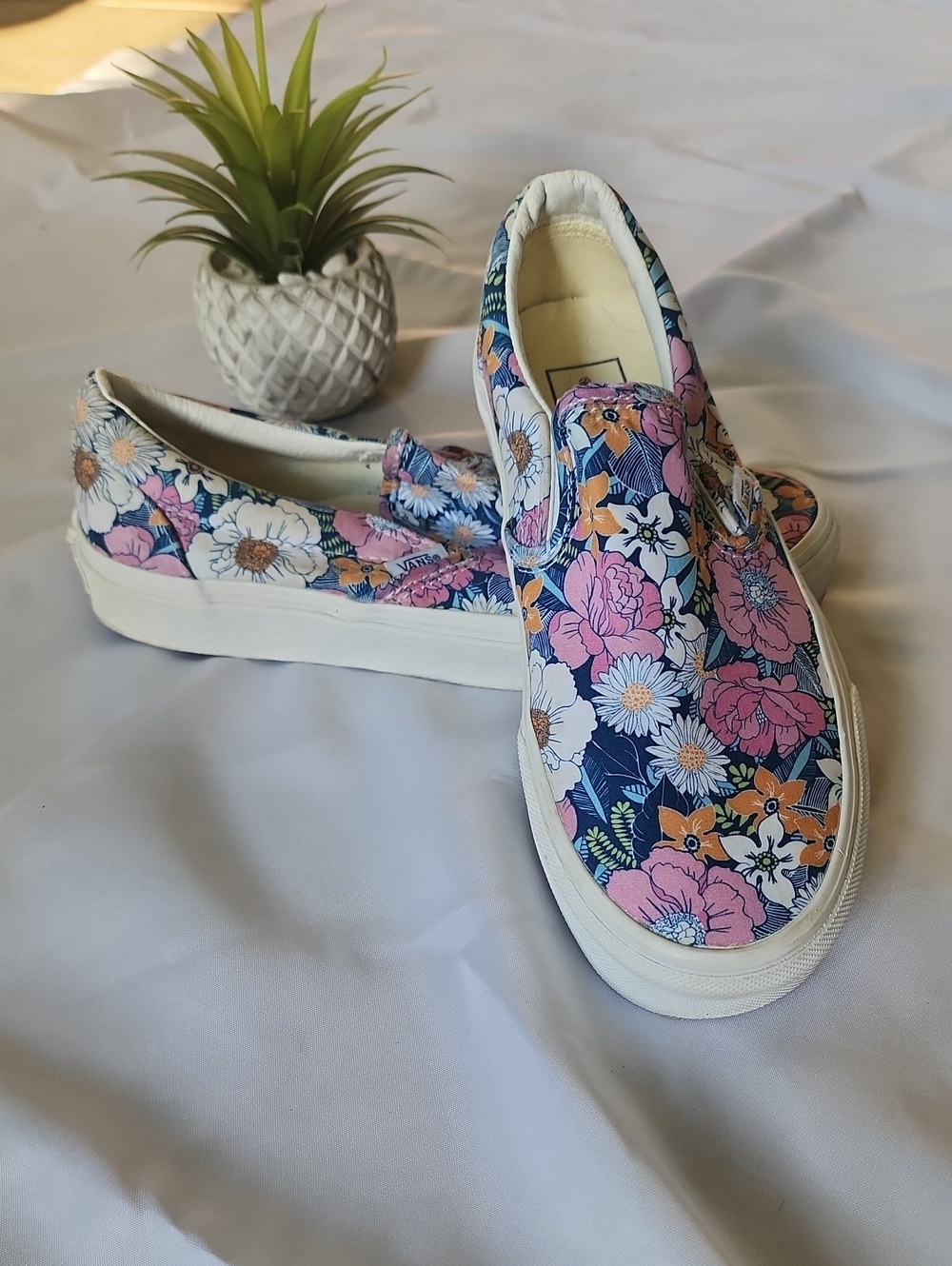 Vans 5.5 Mens 7 Womens Retro Floral Boho